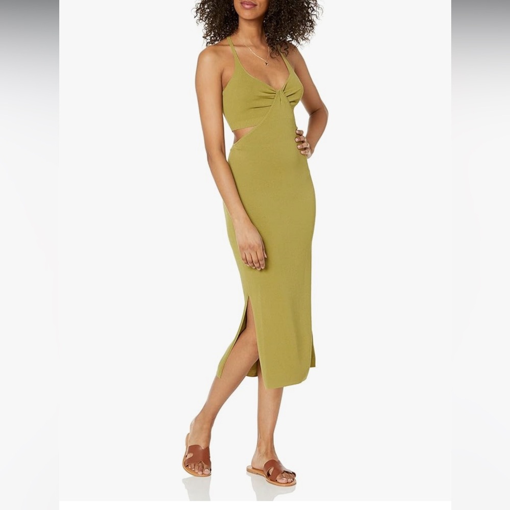 Green cutout dress